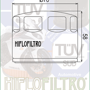 HIFLOFILTRO OIL FILTER SPIN-ON APRILIA 750 / 850