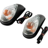 Mini Wing Marker Lights - Black/Clear K&S TECH.