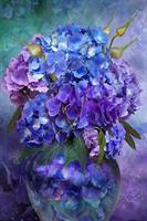 Diamond Painting, Hortensia i krukke 40*60cm FPR