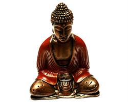 Buddha - Guld & röd 15cm (6 pack)