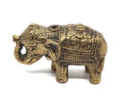 Brons - Elefant guld rökelsehållare (6 pack)