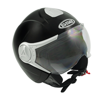 GSB Half Face Road Helmet G-247 Matt sort- Medium