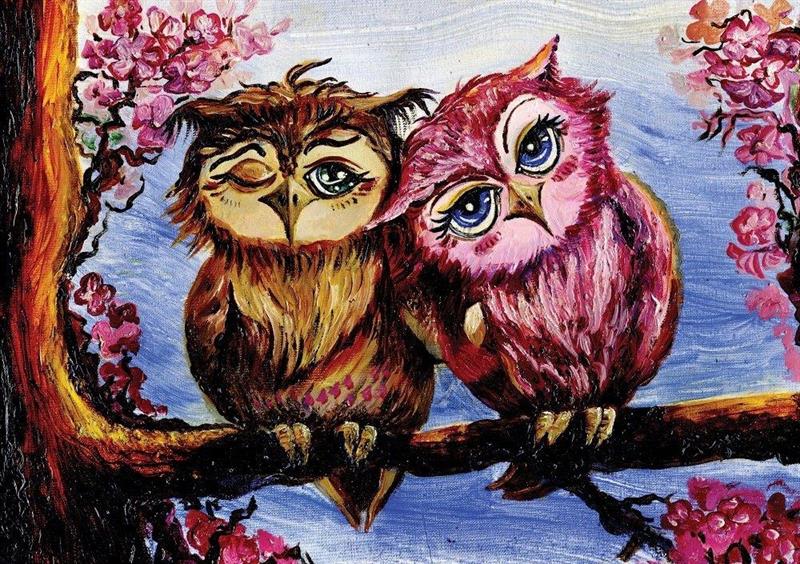 Puslespill The Owls in Love, 1000 brikker