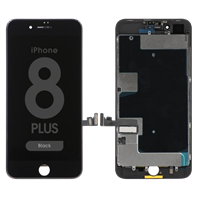 iPhone 8 Plus Skjerm - Sort
