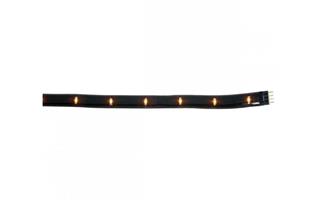 FLEXIBLE AMBER LED LIGHT 12" BLACK HOUSING W/CONNE