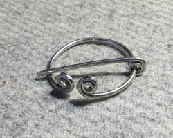 Ringspänne, silver