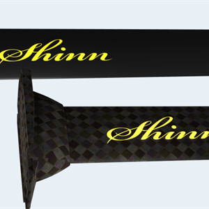 Shinn Aluminum Mast 75cm incl plate and screw set