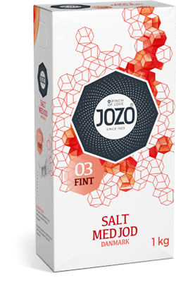 Jozo Husholdnings Salt Med Jod (Rød) 10x1kg