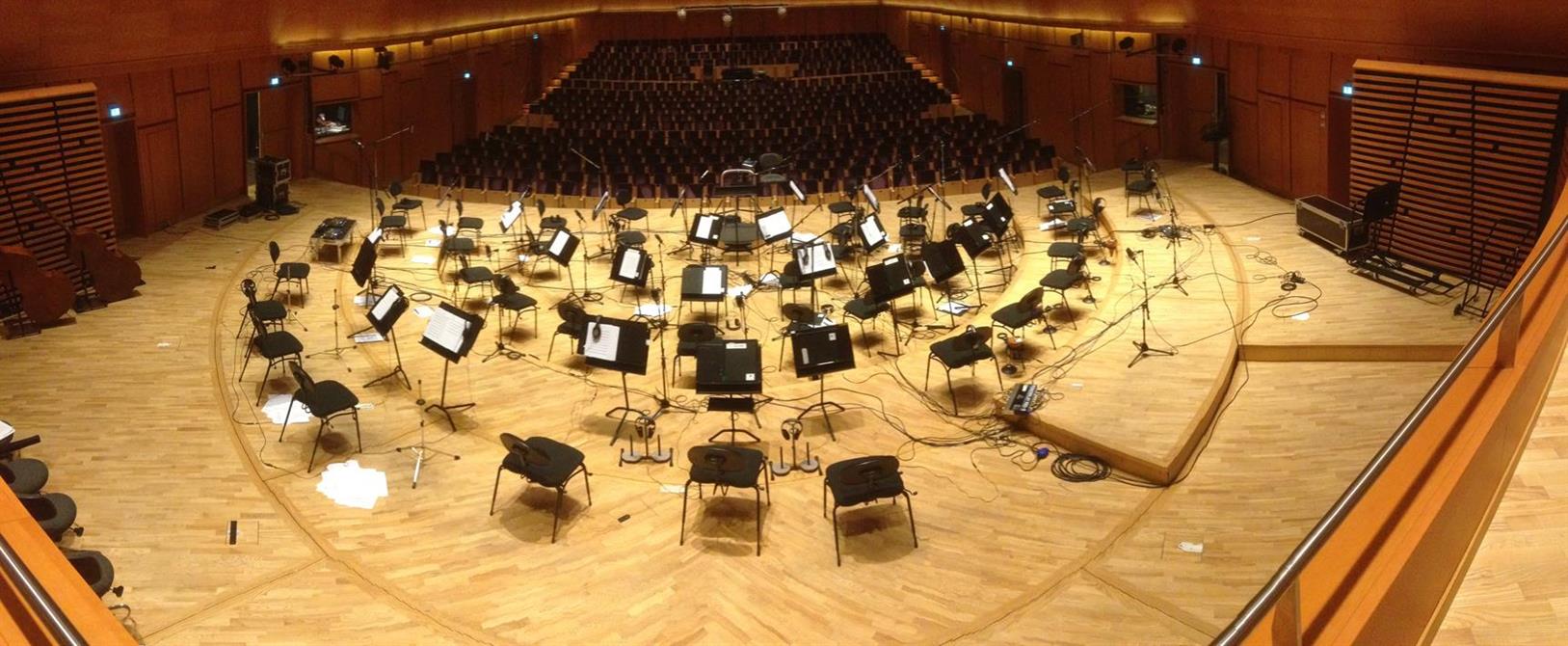 Panorama av scenen i Stavanger konserthus