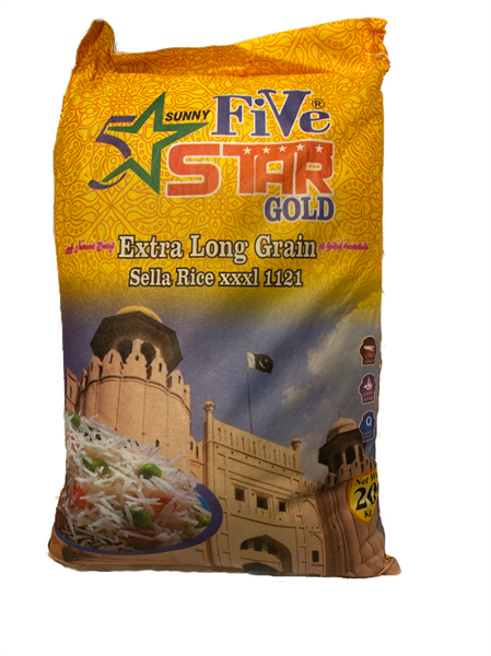 5 Star Gold Sela Basmati Rice 1x20kg