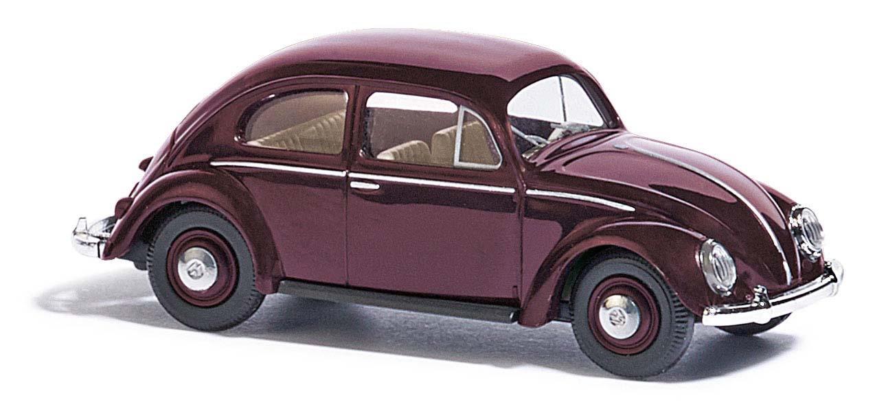 VW Boble 1952 (delt bakrute) rødbrun