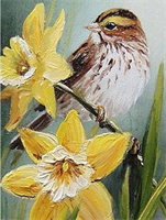 Diamond Painting, Fugl 20*25cm (A7412) FPK