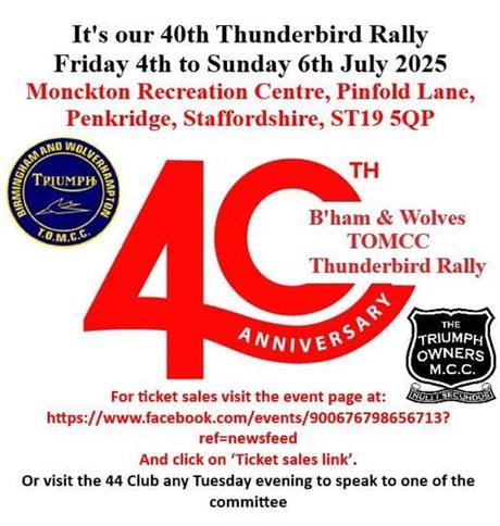 40th Thunderbird Rally