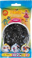 Hama perler Midi, Sort 207-18 1000stk