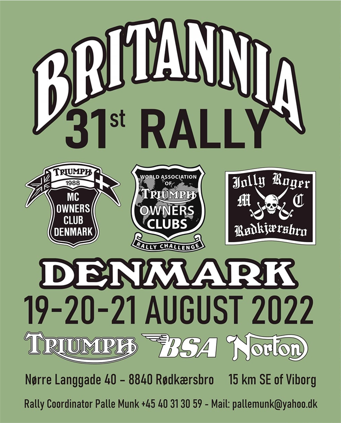 31st Britannia Rally Denmark 2022