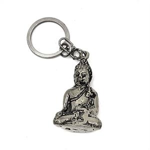 Brons - Buddha nyckelring silver (6 pack)