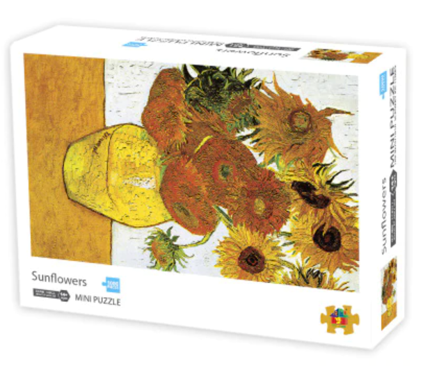 Mini Puzzle, Sunflowers 42*29,7cm 1000 brikker