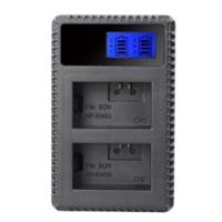 Dobbeltlader for Canon LP-E6(n) batterier m/Disp