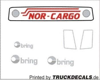 Bring/NorCargo Volvo FH førerhytte dekal