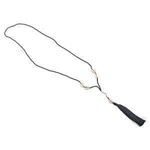 Halsband - Corwy tassle svart (4 pack)