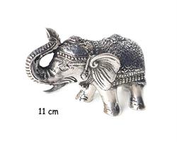 Brons - Silver elefant 11cm (6 pack)