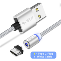 Type C til USB Lade Kabel (Magnetisk m/Plugg)