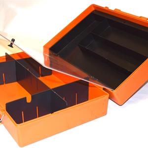 Koffert T70 med skillerom orange 400x270x113mm