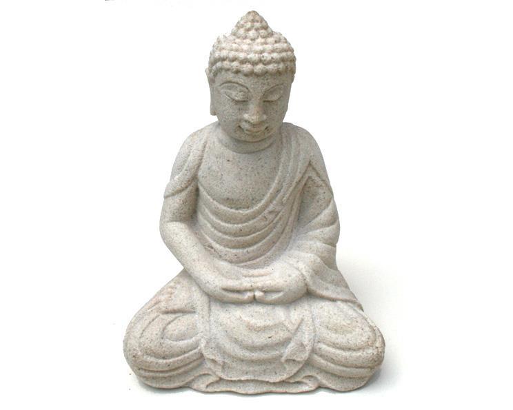 Buddha - Vit 20cm (6 pack)