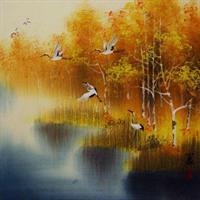 Diamond Painting, Fugleflokk 42*42cm (20004) FPR