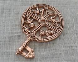 Nyckel med gripdjur, brons