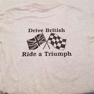 T-shirt ljusgrå - checkered flag