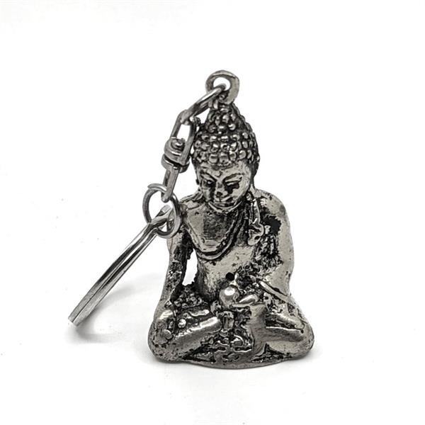 Brons - Buddha nyckelring silver (6 pack)