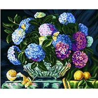 Diamond Painting, Hortensia 40*50cm, kvadrat FPK