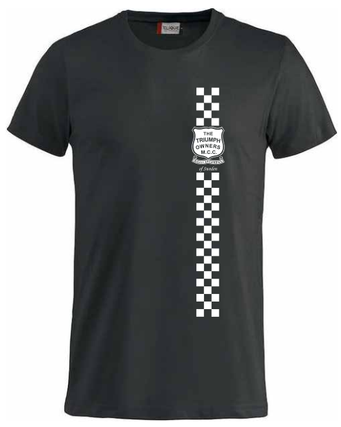 T-shirt svart - checkered flag