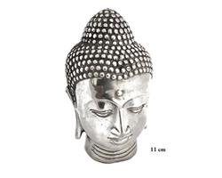 Brons - Silver Buddha ansikte 11cm (2 pack)