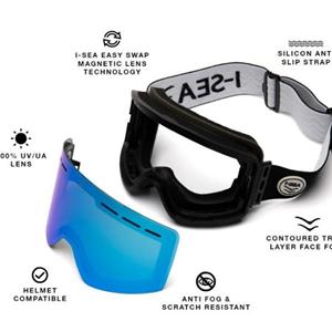 ISEA Goggles. Big Sky BLACK / BLUE