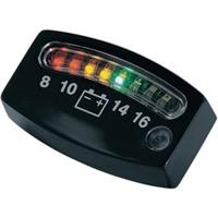 LED Battery Gauge - Black - 2" x 3/4" x 3/16"