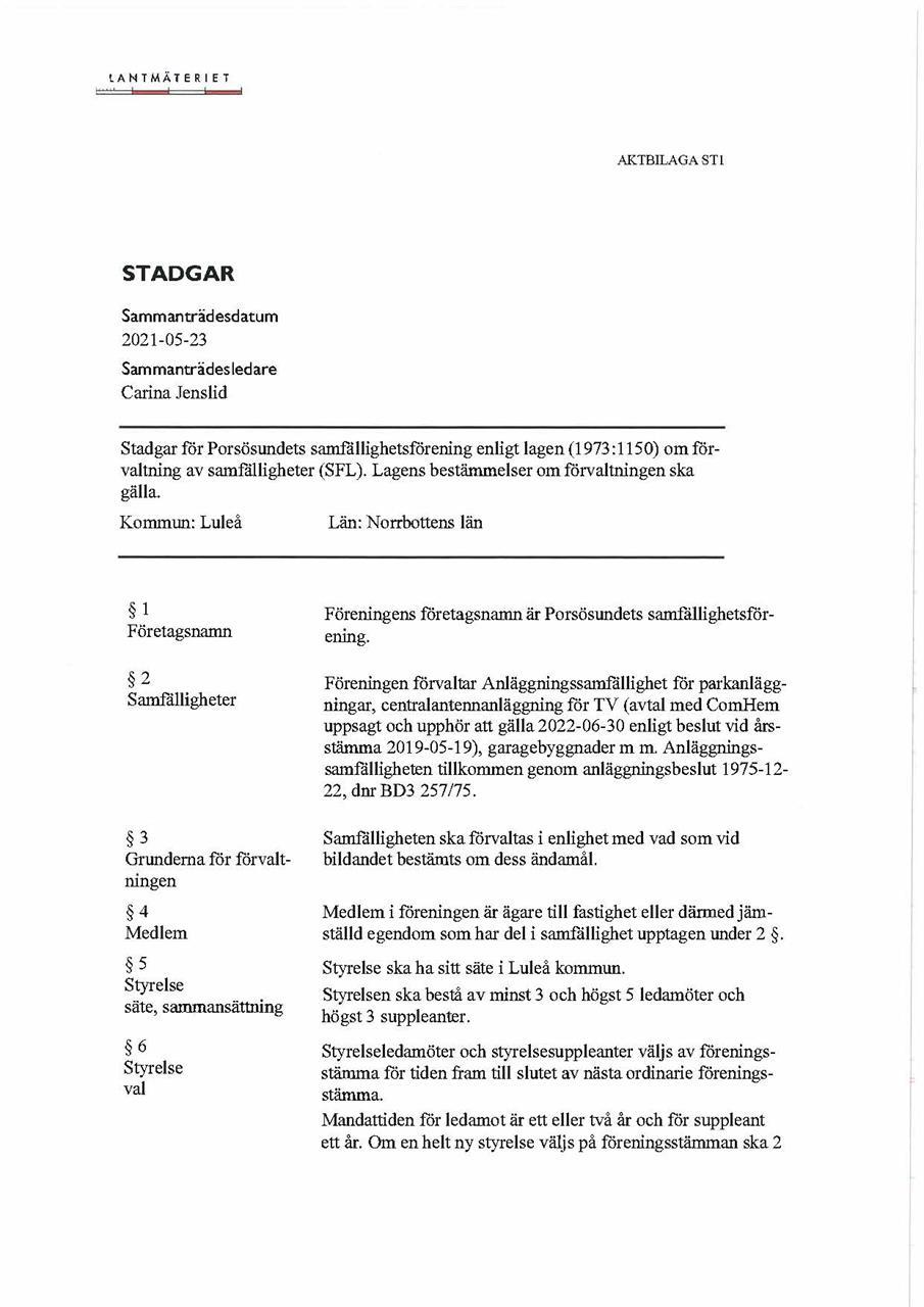 Stadgar