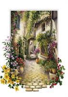 Puslespill Flower Village, 500 brikker