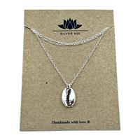 925 Silver - Halsband cowry (2 pack)