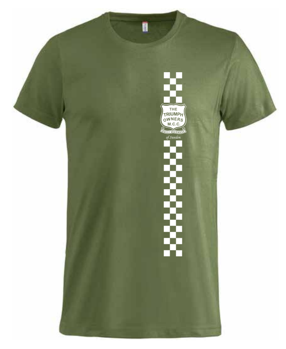 T-shirt armegrön - checkered flag