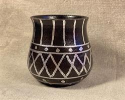 Keramikmugg silverdekor
