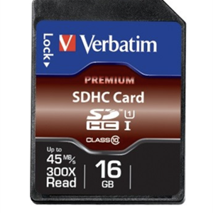 Verbatim SDHC Minnekort, 16GB Klasse 10