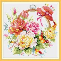 Diamond Painting, Blomsterring H231 36,4*36,4cm FPK