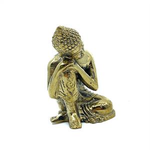 Brons - gold dream Buddha 9cm (2 pack)