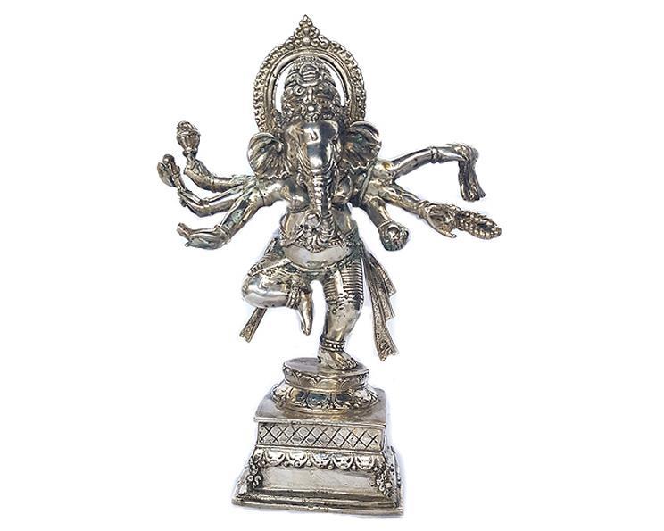 Brons - Silver Ganesha 33cm (1 pack)