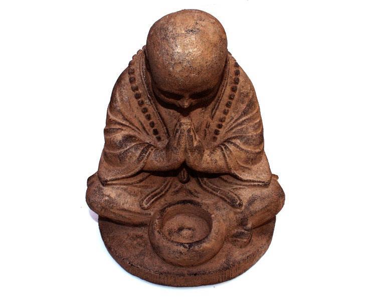 Shaolin monk - Ljusstake brun 20cm (4 pack)