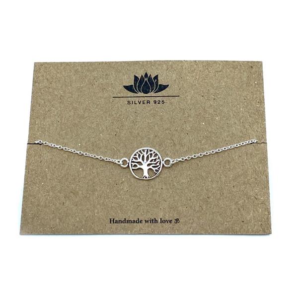 925 Silver - Armband Tree of Life (2 pack)