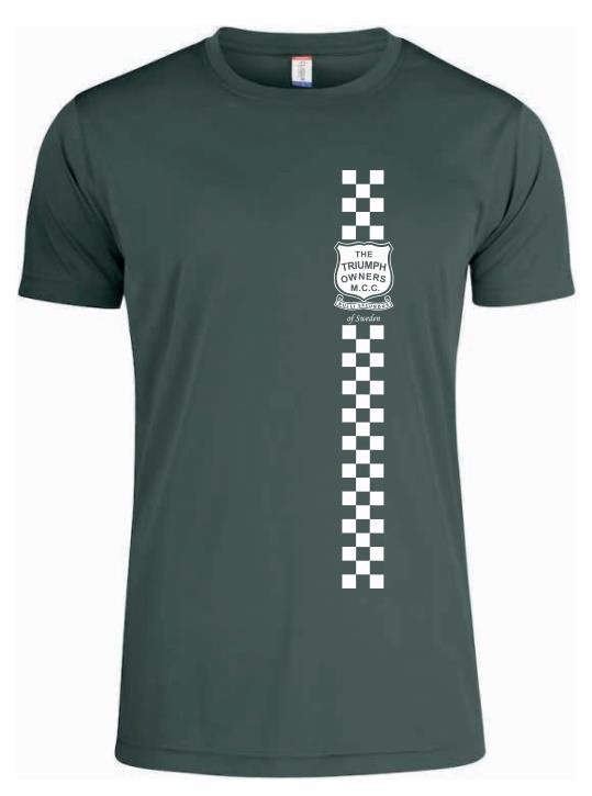 Funktions T-Shirt - Grön- Checkered Flag