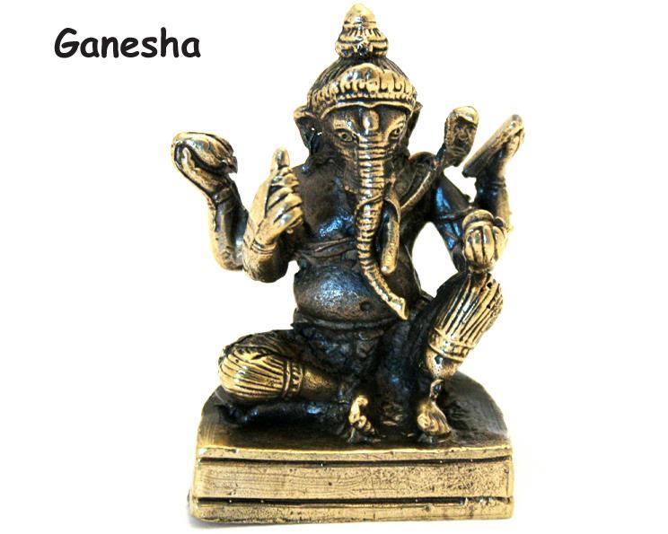 Brons - Miniatyr Ganesha I (2 pack)